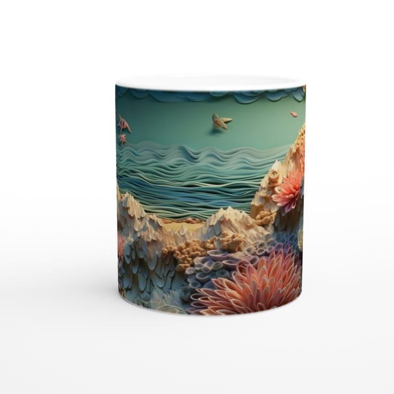 Sualtı Bahçesinde Dans Kupa Bardak