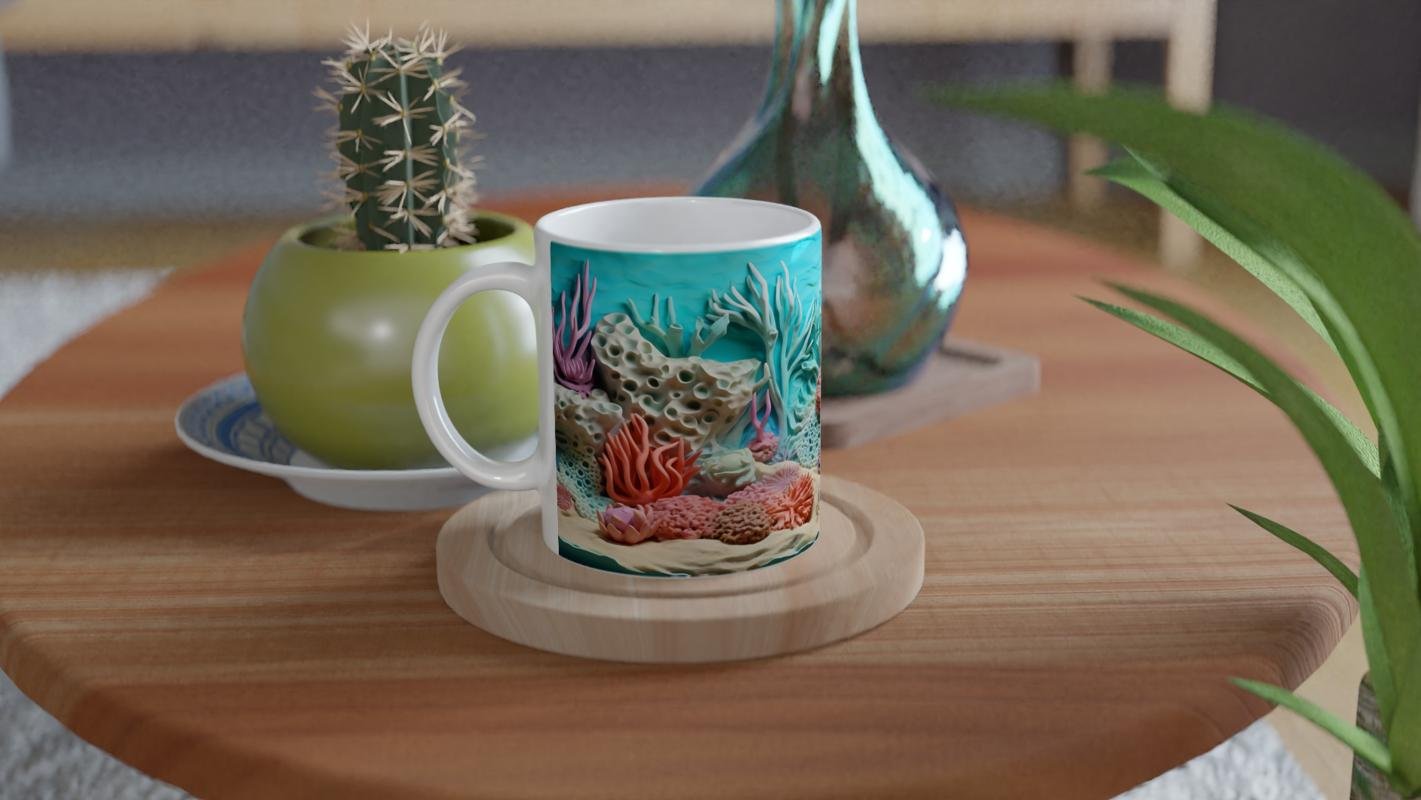 Sualtı Bitki Bahçesi Kupa Bardak - 4