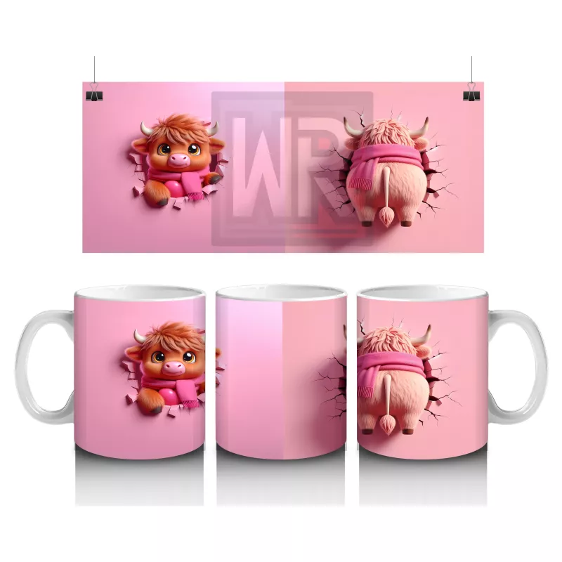 Tatlı Gülümsemeli Kalpli Figür Tutan Sevimli Ayıcık (Çift Açı) - Baskılı kahve kupası