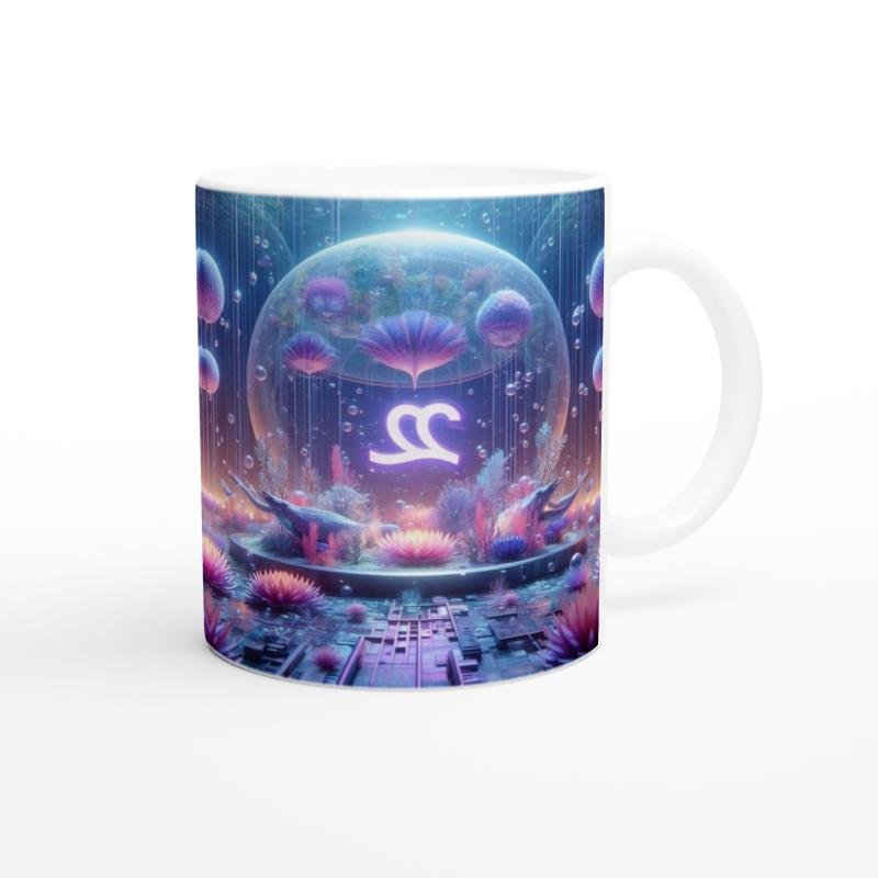 Terazi Burcu Baskılı Kahve Kupası - Astral Denizaltı Dünyası Vs1 - 3