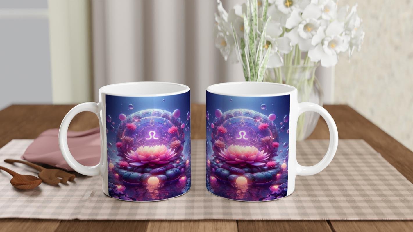 Terazi Burcu Baskılı Kahve Kupası - Astral Denizaltı Dünyası Vs3 - 5