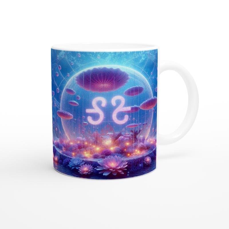 Terazi Burcu Baskılı Kahve Kupası - Astral Denizaltı Dünyası Vs4 - 3