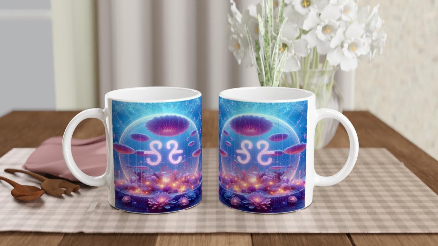 Terazi Burcu Baskılı Kahve Kupası - Astral Denizaltı Dünyası Vs4 - 5