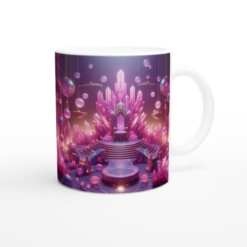 Terazi Burcu Baskılı Kahve Kupası - Büyülü Kristal Mağarası Temalı Vs2 - 3