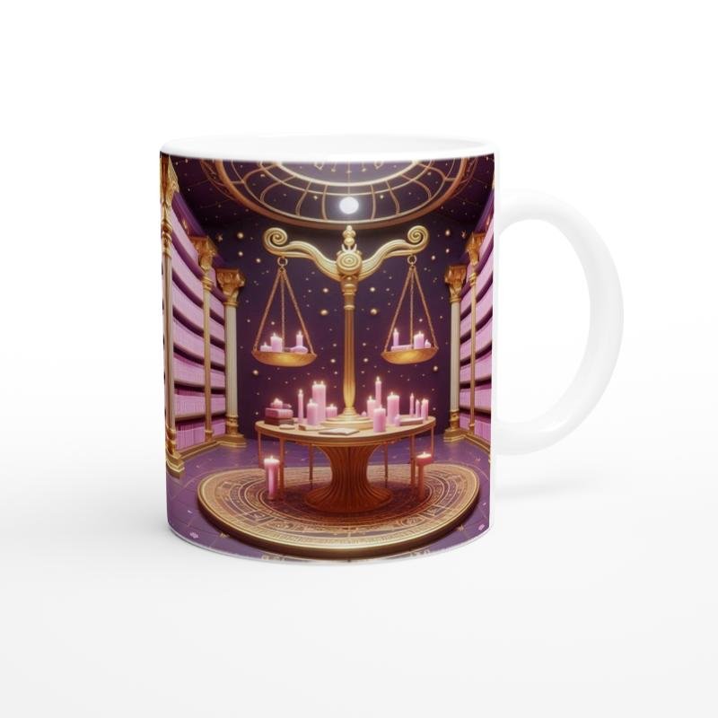 Terazi Burcu Baskılı Kahve Kupası - Zodyak Kütüpanesi Vs1 - 3