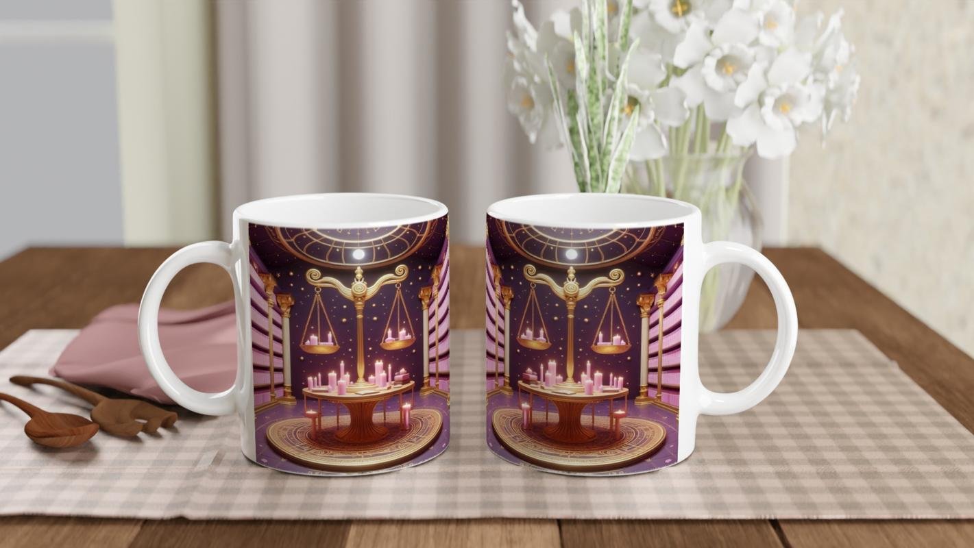 Terazi Burcu Baskılı Kahve Kupası - Zodyak Kütüpanesi Vs1 - 5