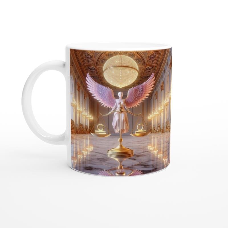 Terazi Burcu Baskılı Kahve Kupası - Zodyak Maskeli Balo Vs4