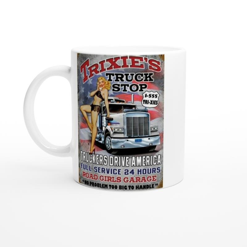 Trixie’s Kamyoncu Dinlenme Tesisi Temalı Kupa