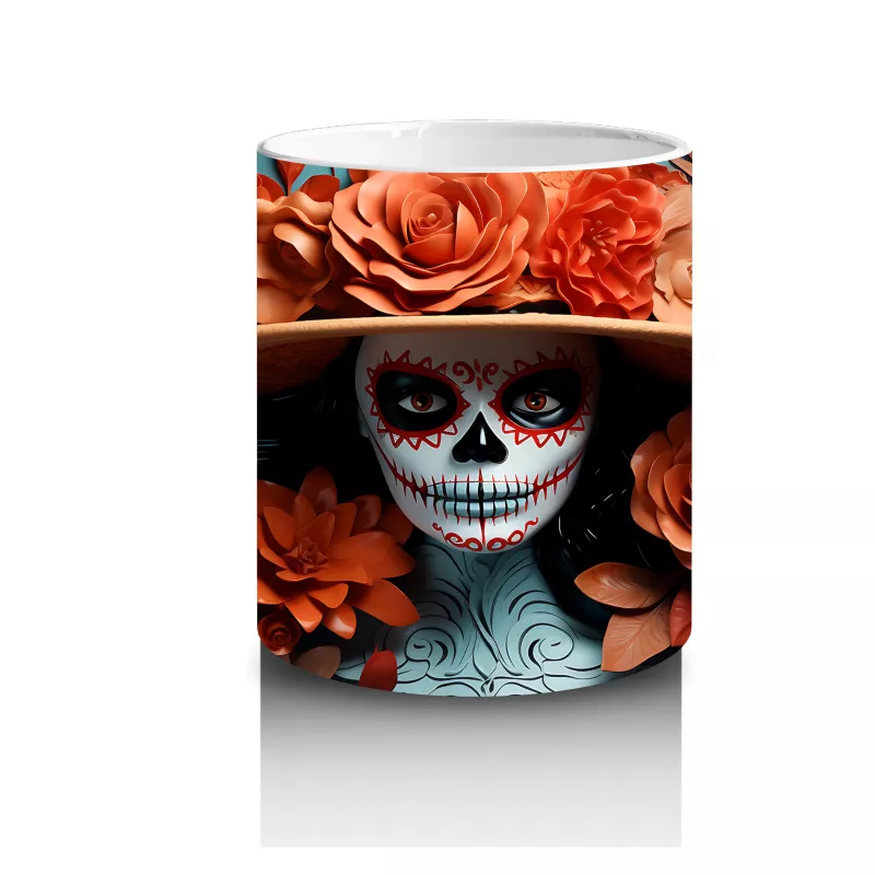 Turuncu Şapkalı Mavi Ruh – Hediyelik Kahve Kupası - 3