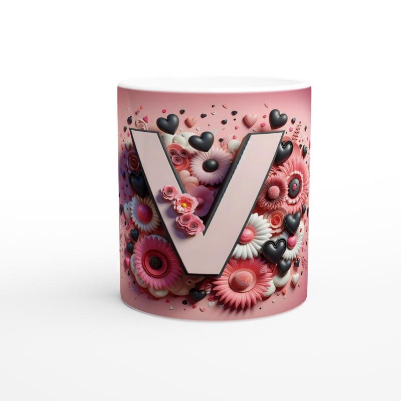 V Harfi Zarif Stilde Kupa Bardak