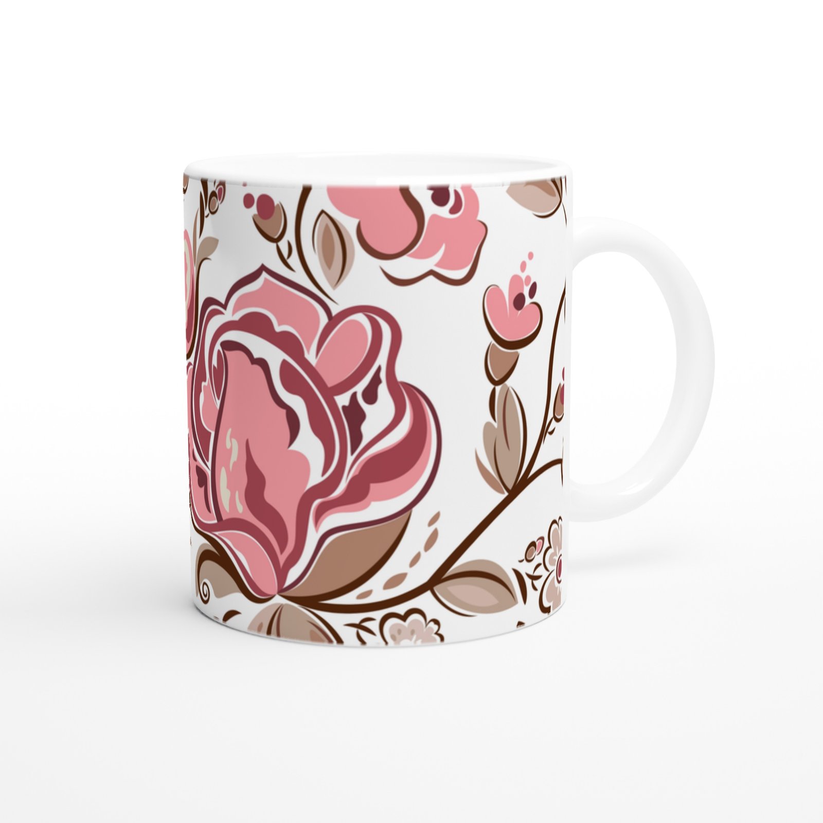 Vintage Gül Bahçesi Kupa Bardak - 3