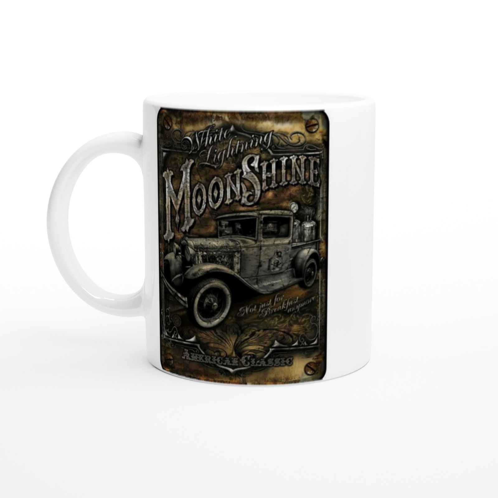 White Lightning Moonshine Temalı Vintage Kupa