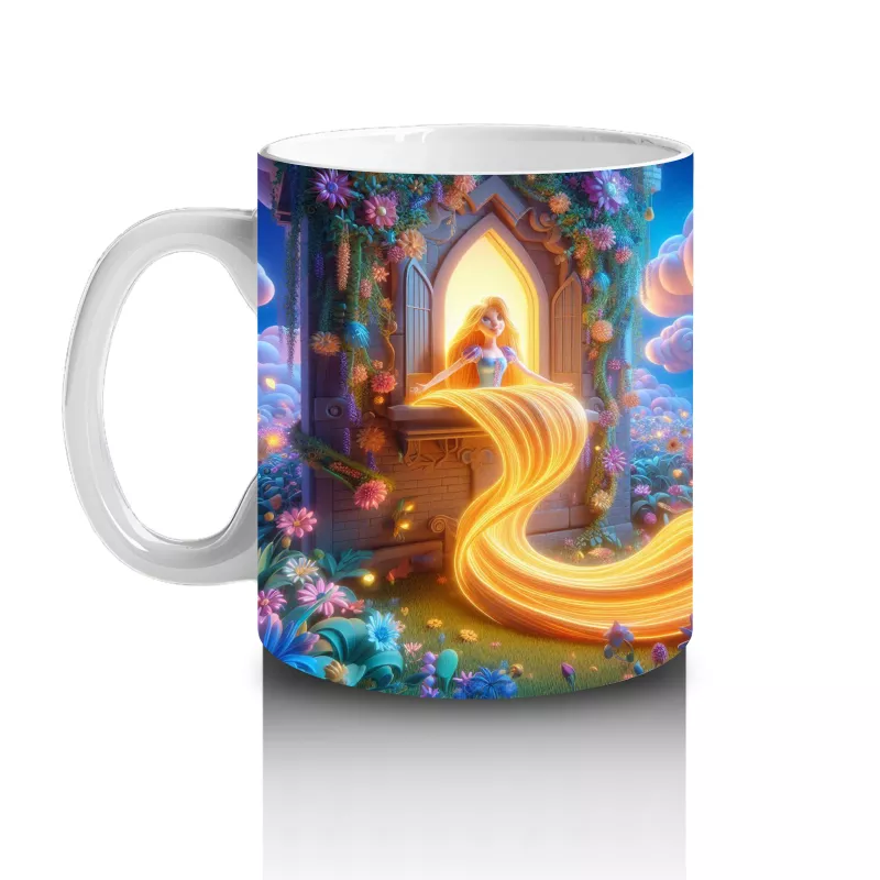 Yanan Mumlar Arasında Dikenli Kafatası Figürüyle Korku Temalı Cadılar Bayramı Baskılı Kupa Bardak - 2