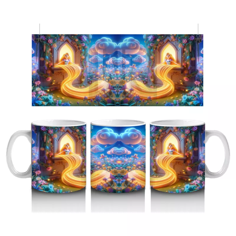 Yanan Mumlar Arasında Dikenli Kafatası Figürüyle Korku Temalı Cadılar Bayramı Baskılı Kupa Bardak