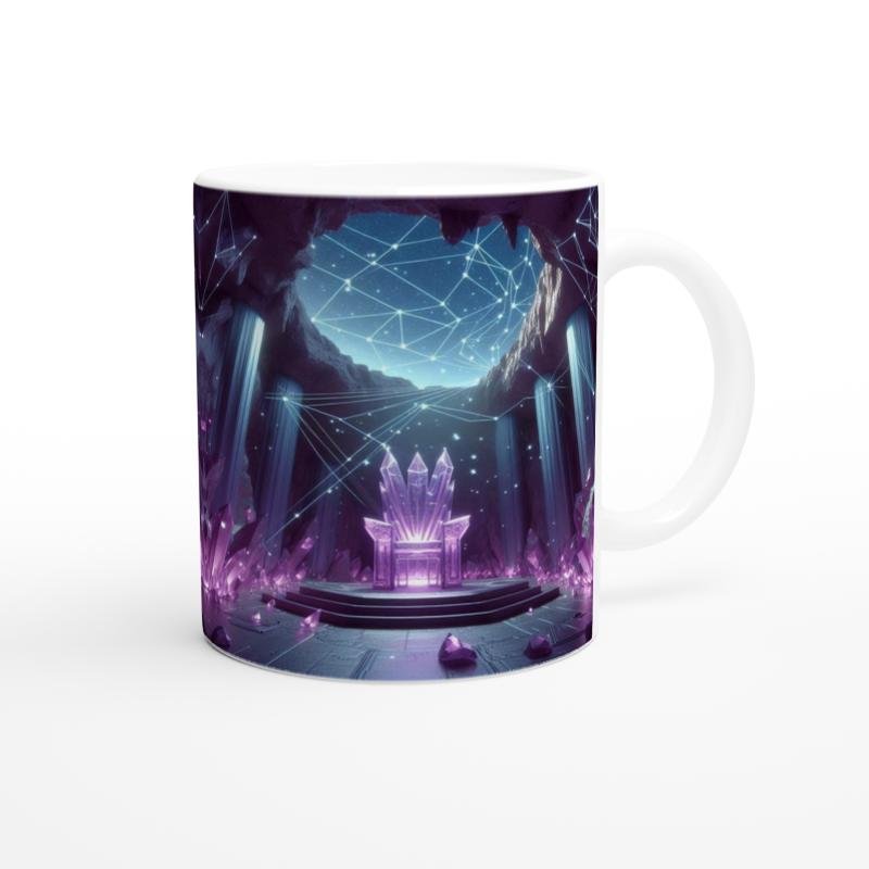 Yay Burcu Baskılı Kahve Kupası - Büyülü Kristal Mağarası Temalı Vs1 - 3