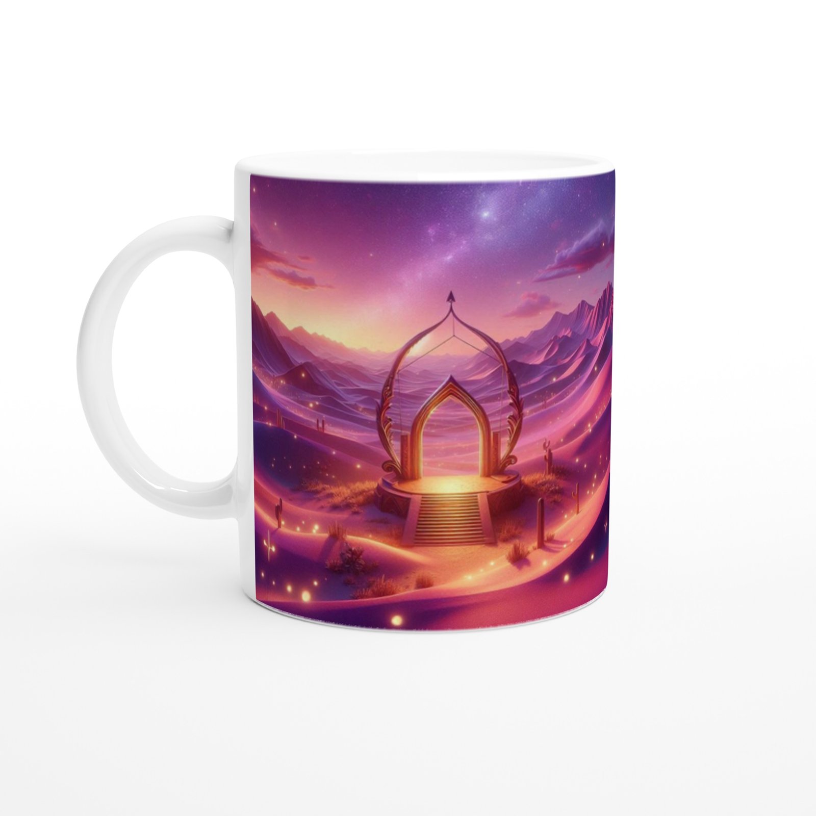 Yay Burcu Baskılı Kahve Kupası - Elementsel Doğa Krallığı Temalı Vs1