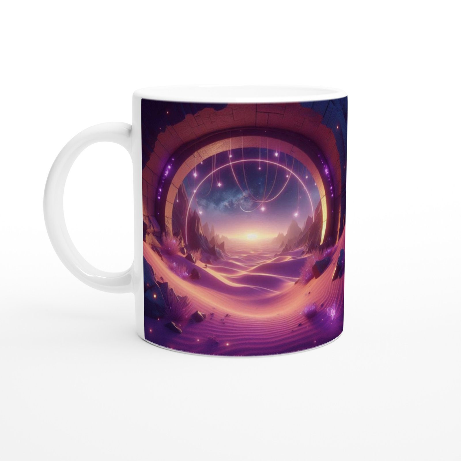 Yay Burcu Baskılı Kahve Kupası - Elementsel Doğa Krallığı Temalı Vs3