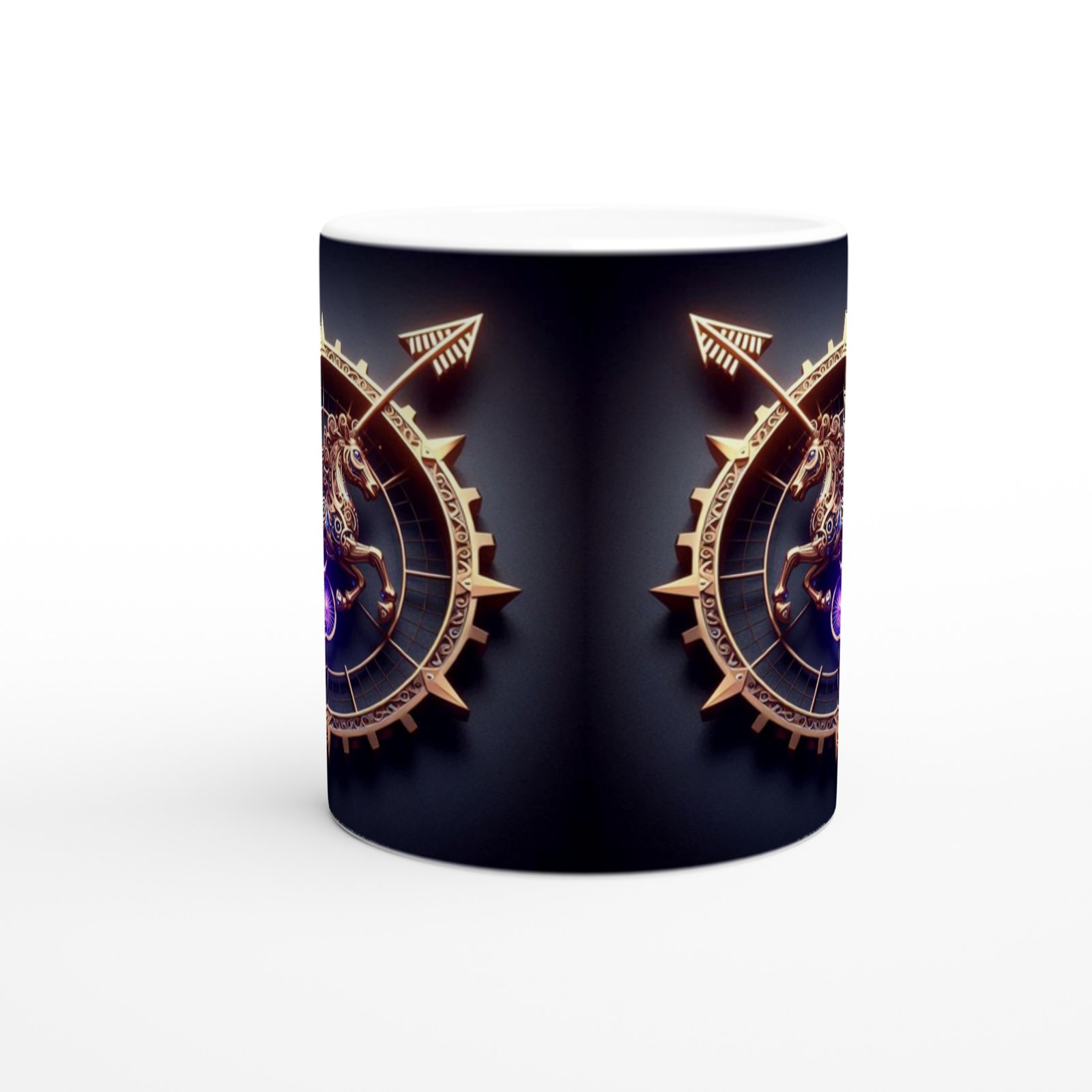 Yay Burcu Baskılı Kahve Kupası - Zamanın Çarkları Astroloji Mekanizması Vs1 - 2