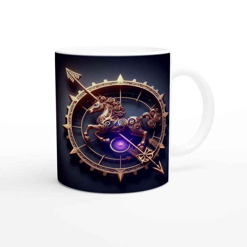 Yay Burcu Baskılı Kahve Kupası - Zamanın Çarkları Astroloji Mekanizması Vs1 - 3