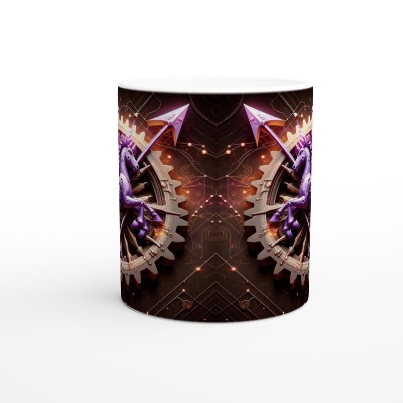 Yay Burcu Baskılı Kahve Kupası - Zamanın Çarkları Astroloji Mekanizması Vs3 - 2