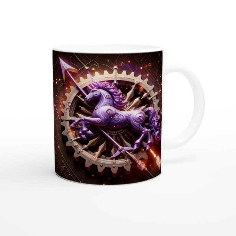 Yay Burcu Baskılı Kahve Kupası - Zamanın Çarkları Astroloji Mekanizması Vs3 - 3