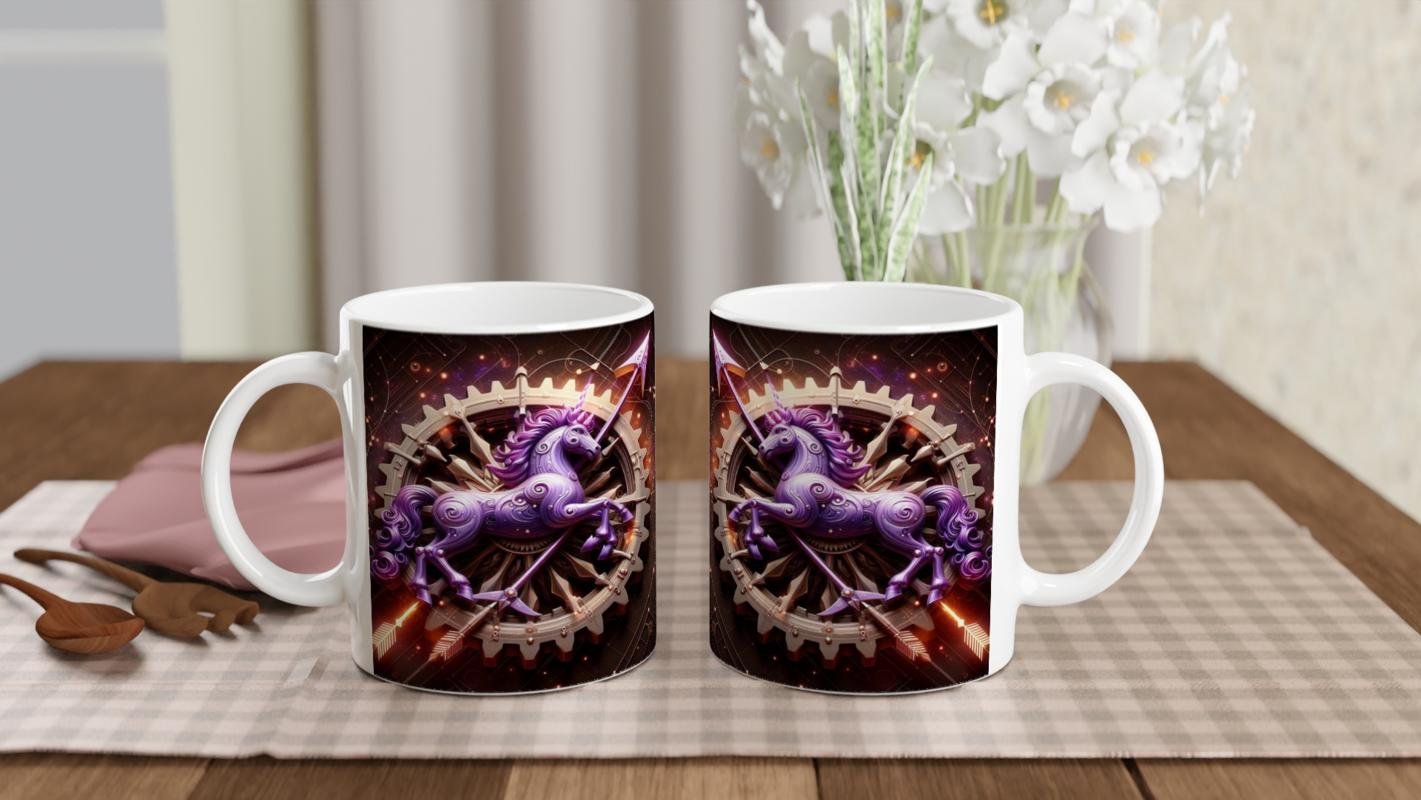 Yay Burcu Baskılı Kahve Kupası - Zamanın Çarkları Astroloji Mekanizması Vs3 - 5