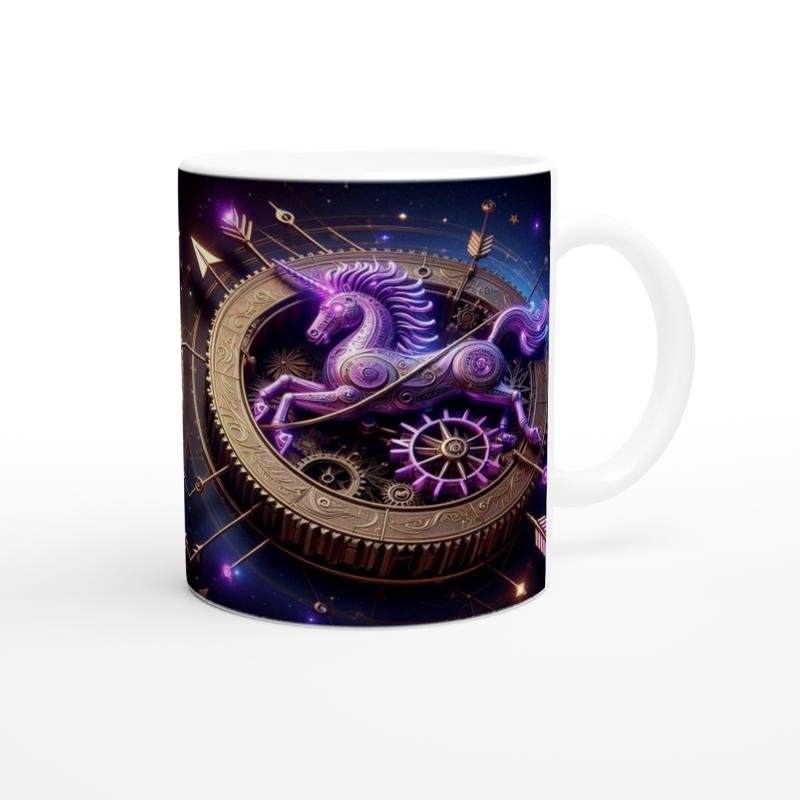 Yay Burcu Baskılı Kahve Kupası - Zamanın Çarkları Astroloji Mekanizması Vs4 - 3
