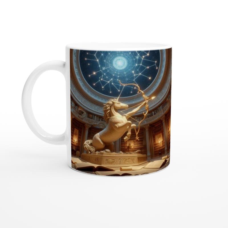 Yay Burcu Baskılı Kahve Kupası - Zodyak Kütüpanesi Vs1