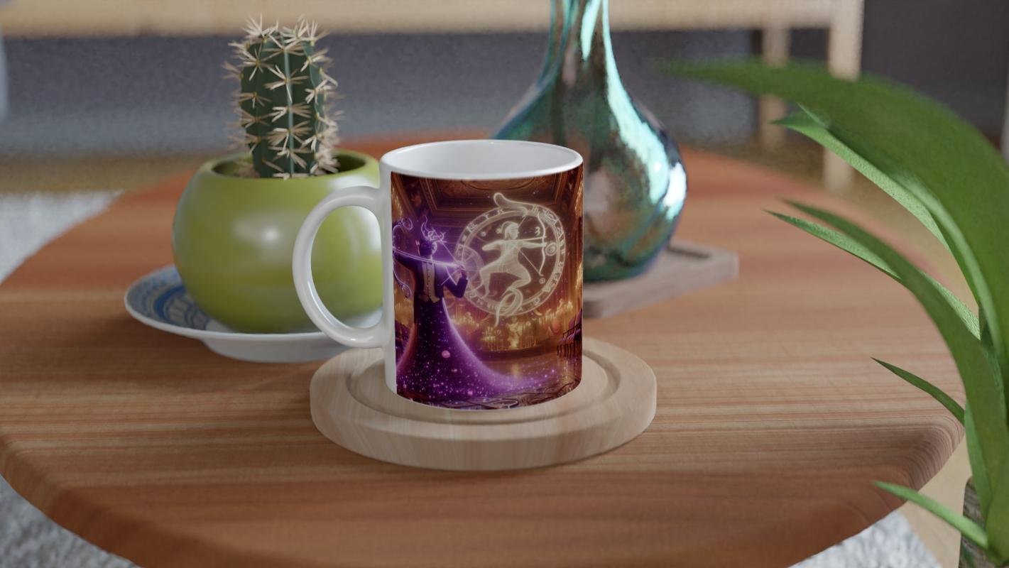 Yay Burcu Baskılı Kahve Kupası - Zodyak Maskeli Balo Vs1 - 4