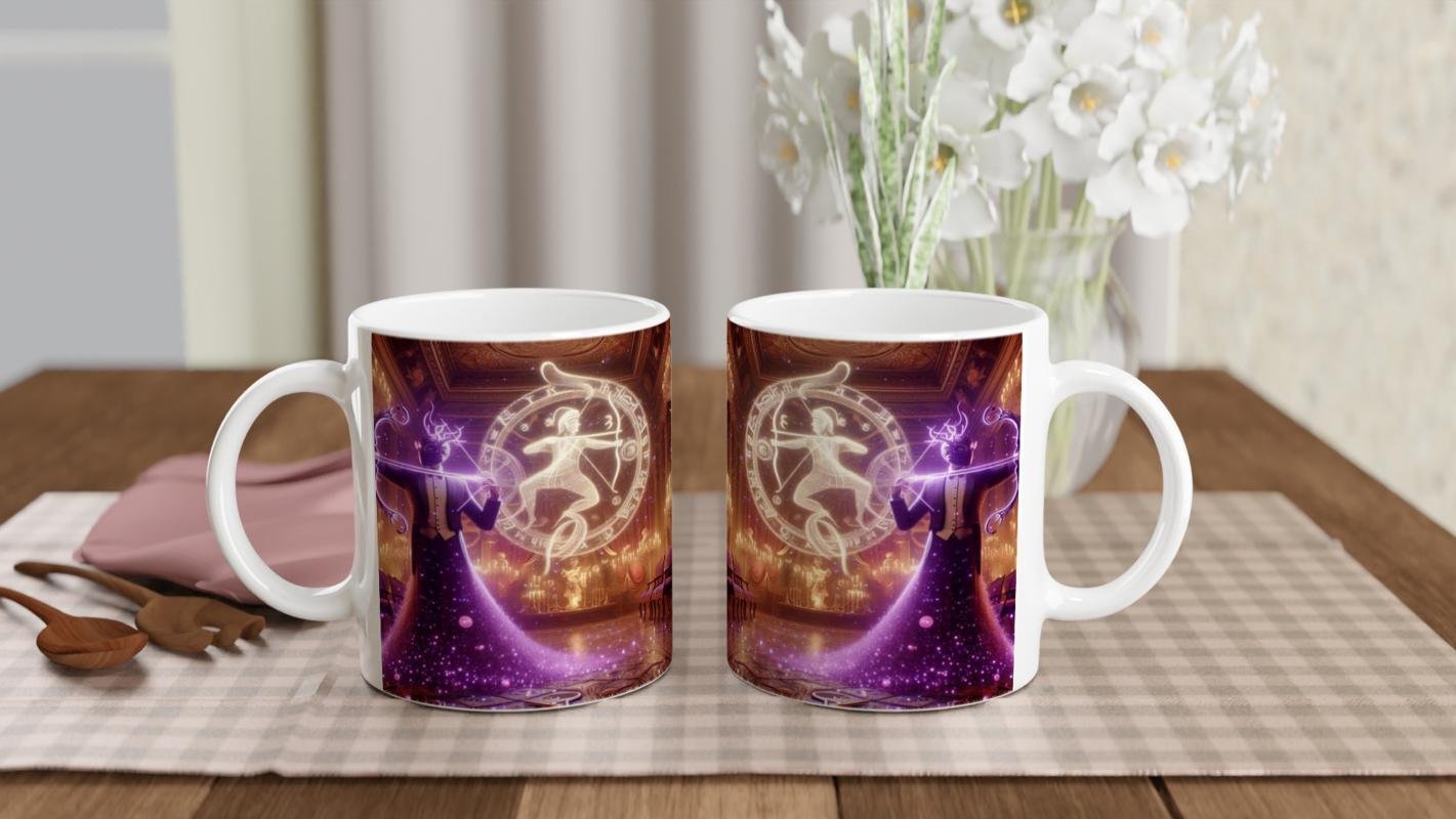 Yay Burcu Baskılı Kahve Kupası - Zodyak Maskeli Balo Vs1 - 5