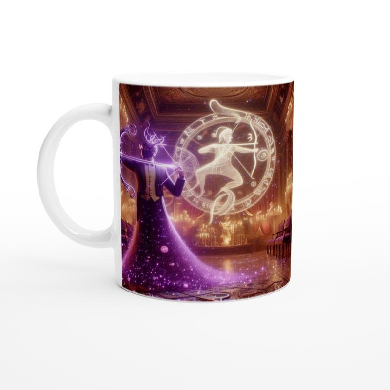 Yay Burcu Baskılı Kahve Kupası - Zodyak Maskeli Balo Vs1