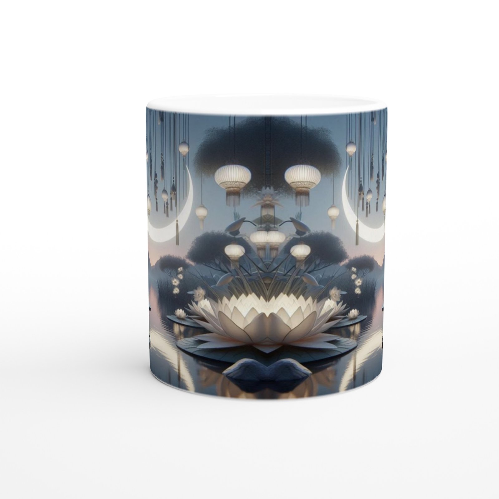 Yengeç Burcu Baskılı Kahve Kupası - Ay ışığında Zodyak Bahçesi Vs2 - 2