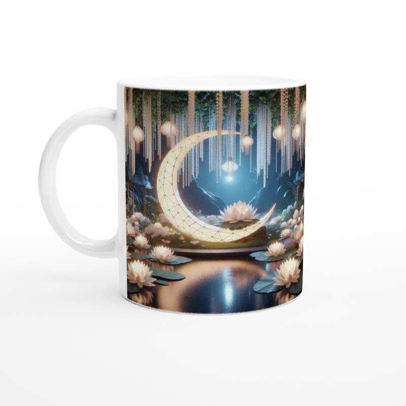 Yengeç Burcu Baskılı Kahve Kupası - Ay ışığında Zodyak Bahçesi Vs4