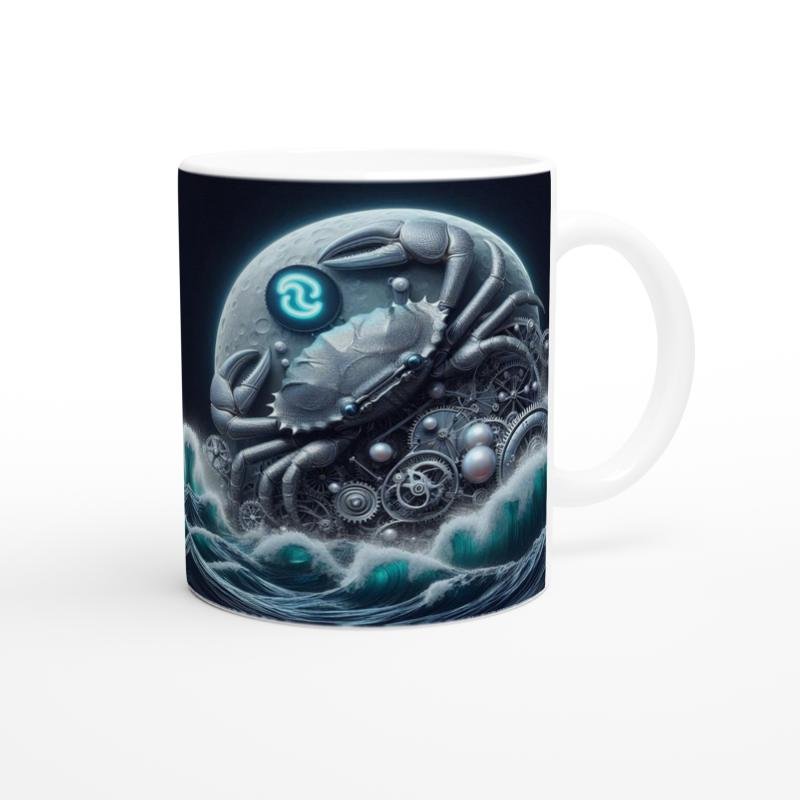 Yengeç Burcu Baskılı Kahve Kupası - Zamanın Çarkları Astroloji Mekanizması Vs3 - 3