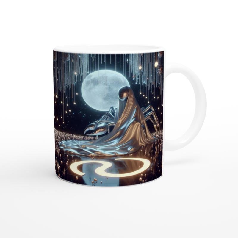 Yengeç Burcu Baskılı Kahve Kupası - Zodyak Maskeli Balo Vs1 - 3