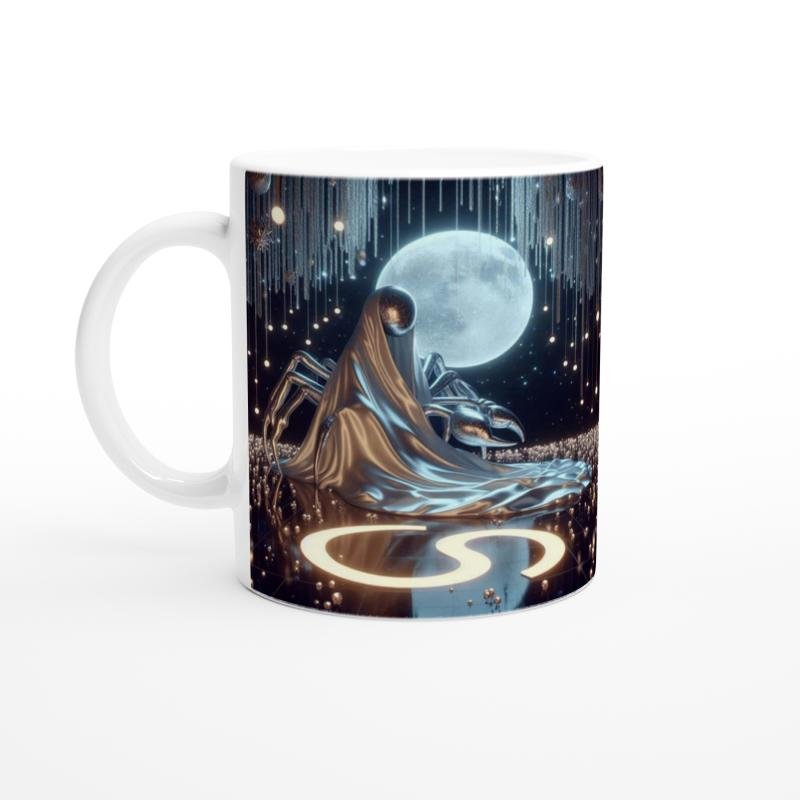 Yengeç Burcu Baskılı Kahve Kupası - Zodyak Maskeli Balo Vs1