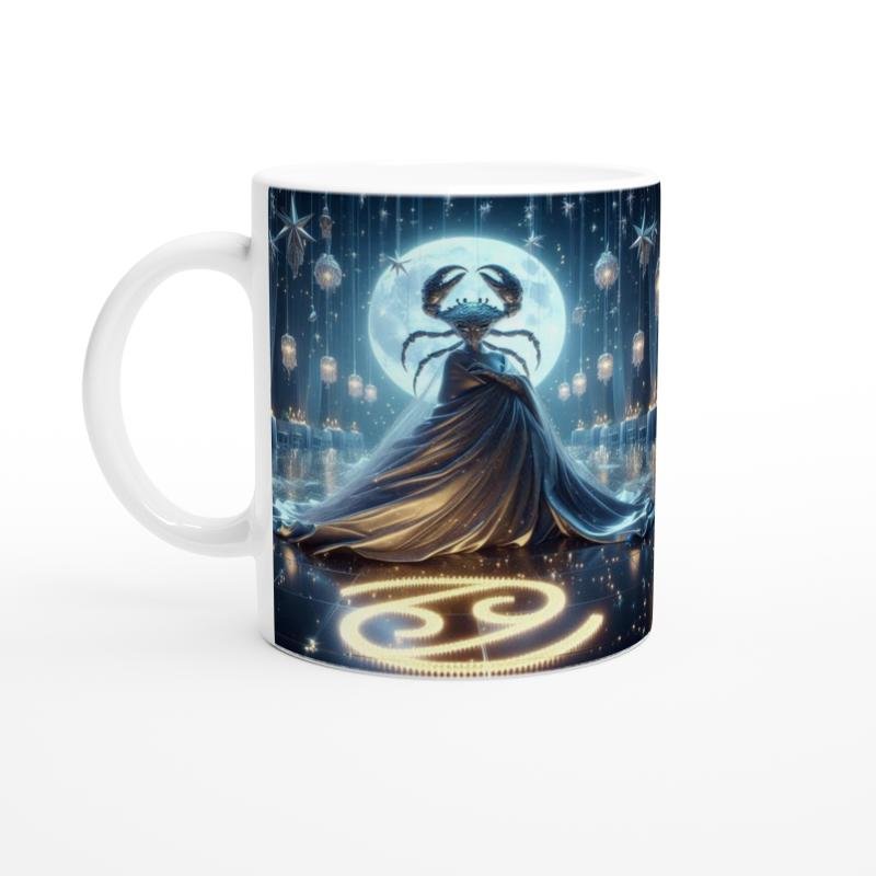 Yengeç Burcu Baskılı Kahve Kupası - Zodyak Maskeli Balo Vs4