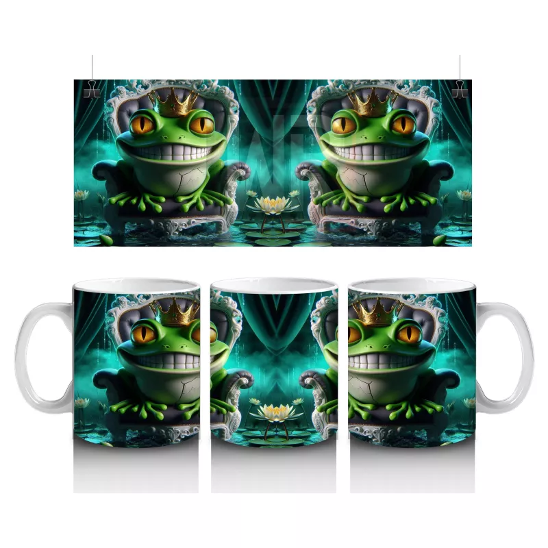 Yeşil Işıklı Perili Ev Figürlü Gotik Cadılar Bayramı Baskılı Kupa