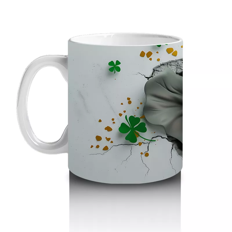 Yılbaşı Masasında Şapkalı Köpek – Baskılı Kahve Kupası - 2