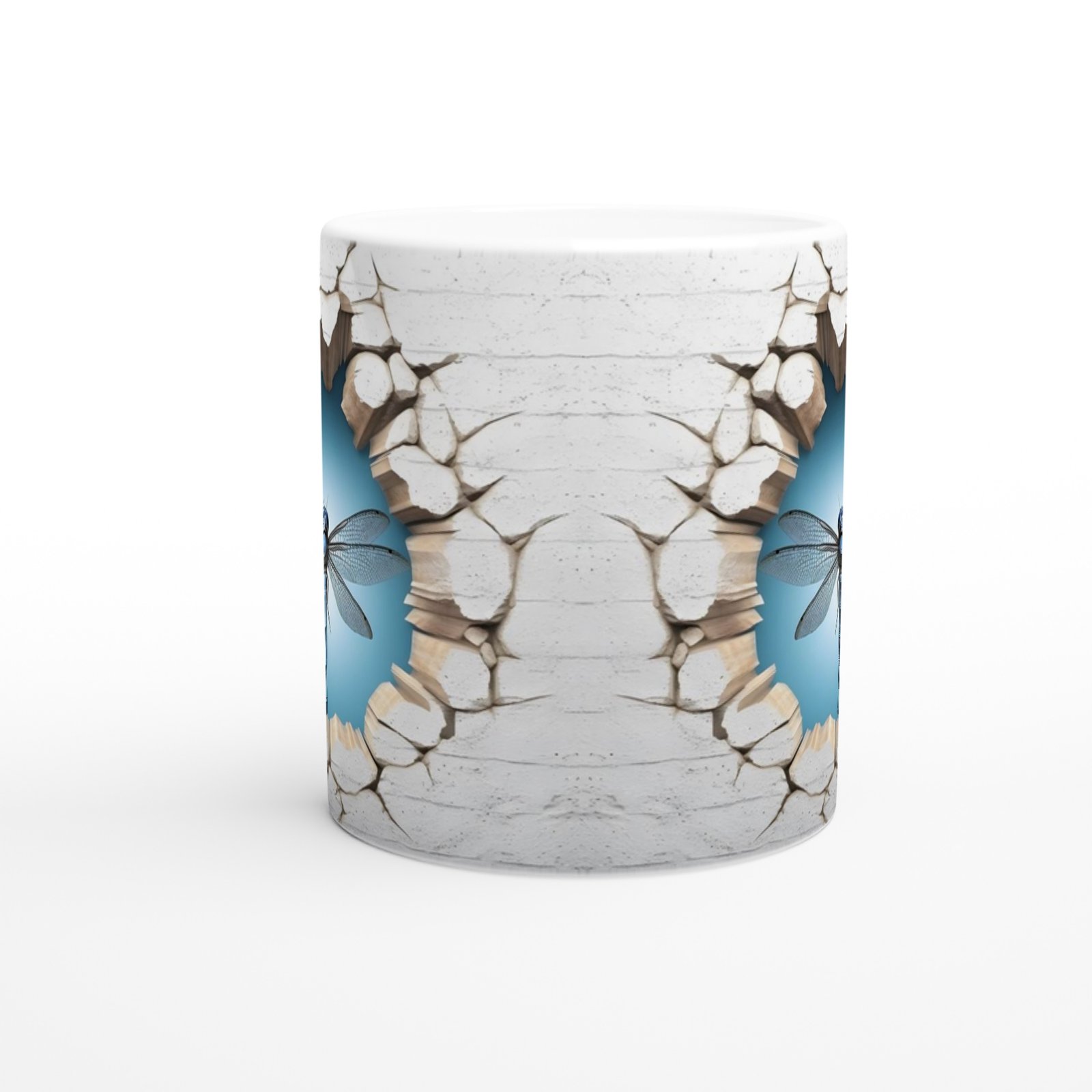 Yusufçuk Kanatları Baskılı Kupa Bardak - 2