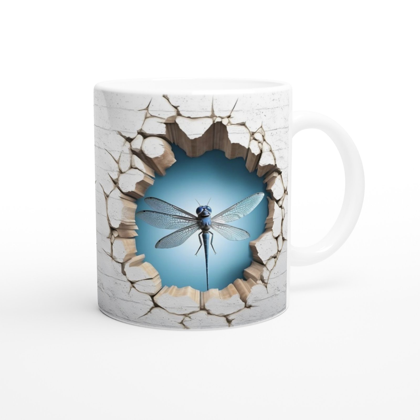 Yusufçuk Kanatları Baskılı Kupa Bardak - 3