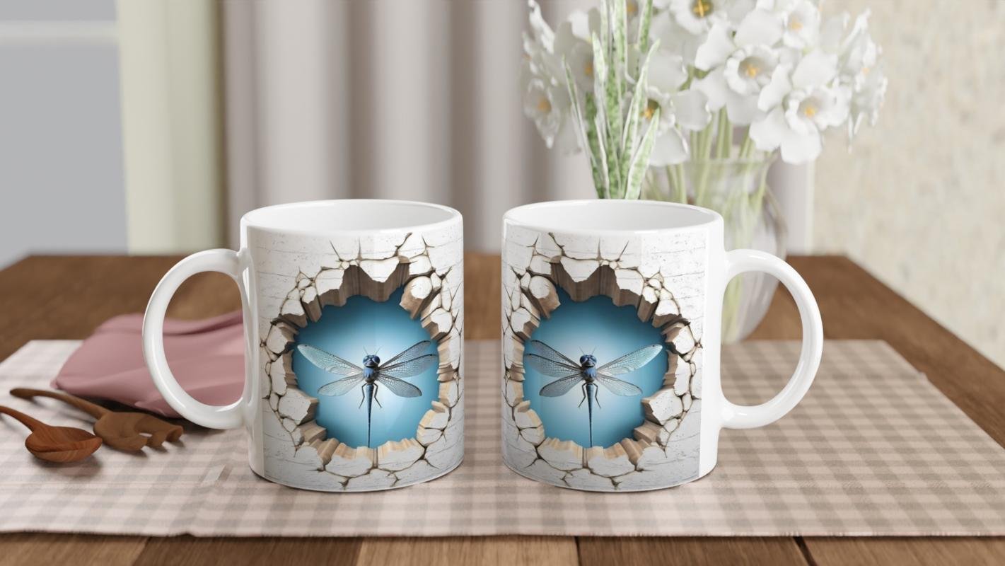 Yusufçuk Kanatları Baskılı Kupa Bardak - 5