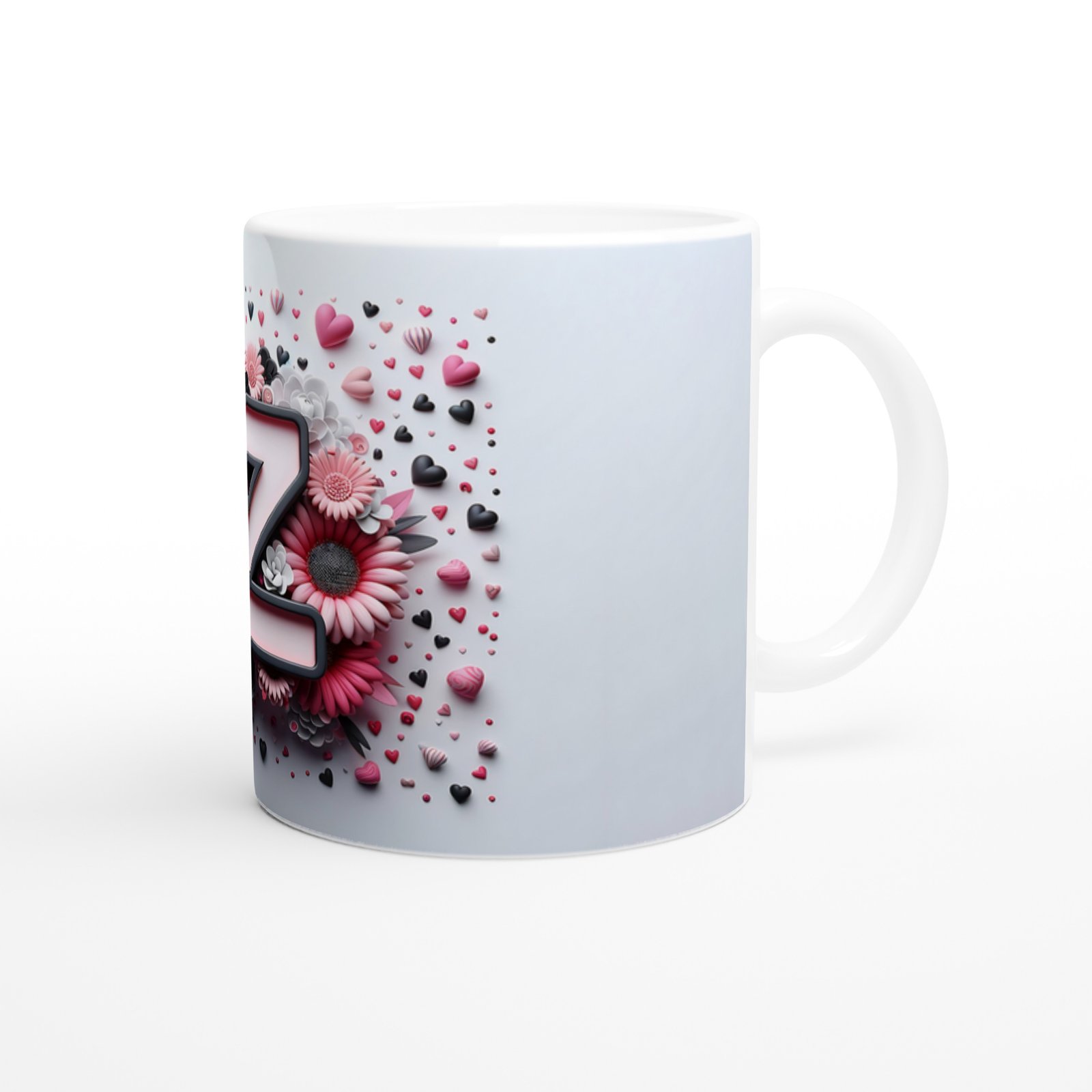 Z Harfi Dekoratif Kupa Bardak - 3