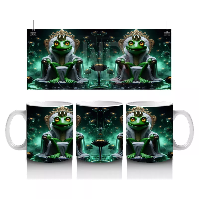 Zehirli İksir Kazanının Başında Bekleyen Büyücü Figürlü Cadılar Bayramı Baskılı Kupa Bardak