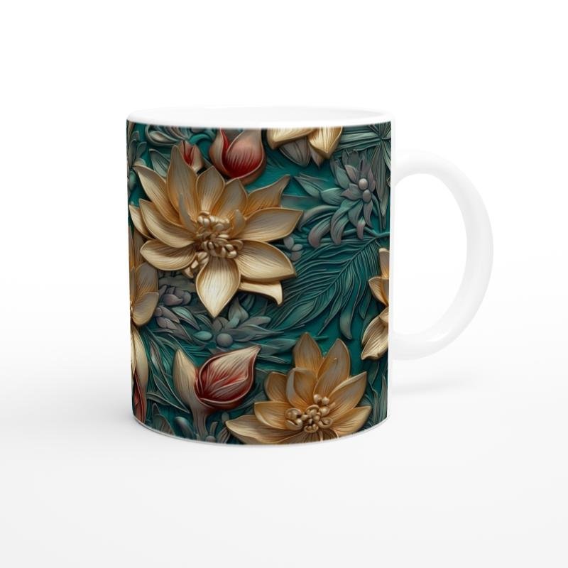 Zümrüt Bahçesi Işıltısı Kupa Bardak - 3