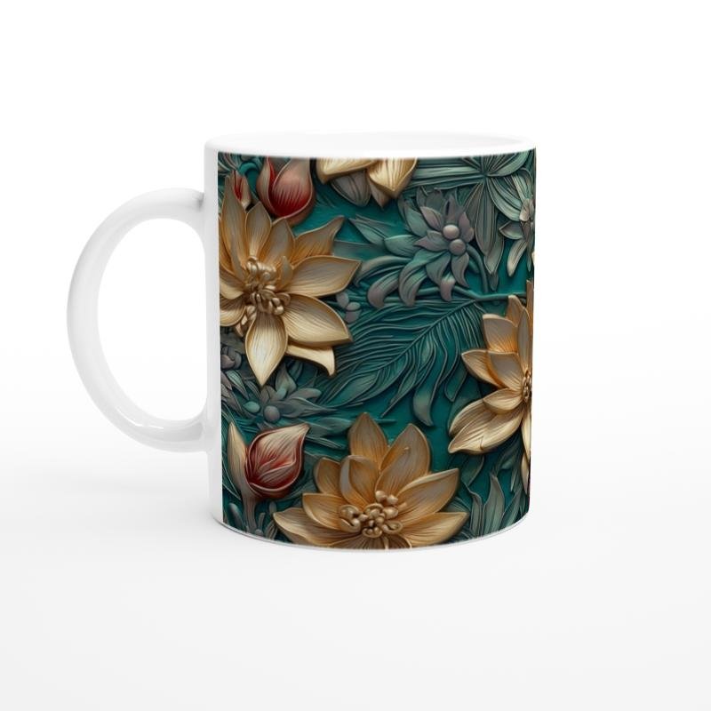 Zümrüt Bahçesi Işıltısı Kupa Bardak