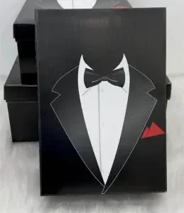 Gentleman Series: 3'lü Smokin Tasarımlı Siyah Hediye Kutusu Seti