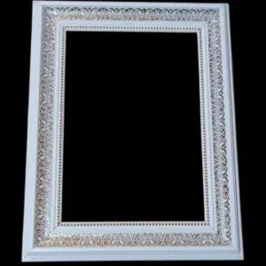 Pearl Gold: A4 Boyutlu (21x30 cm) Beyaz Altın Varaklı Lüks Çerçeve