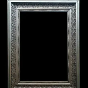 Silver Palace: A4 Boyutlu (21x30 cm) Antik Gümüş Varaklı Lüks Çerçeve