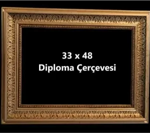 Rektörlük Serisi: 33x48 cm Kabartma Desenli Profesyonel Belge Çerçevesi